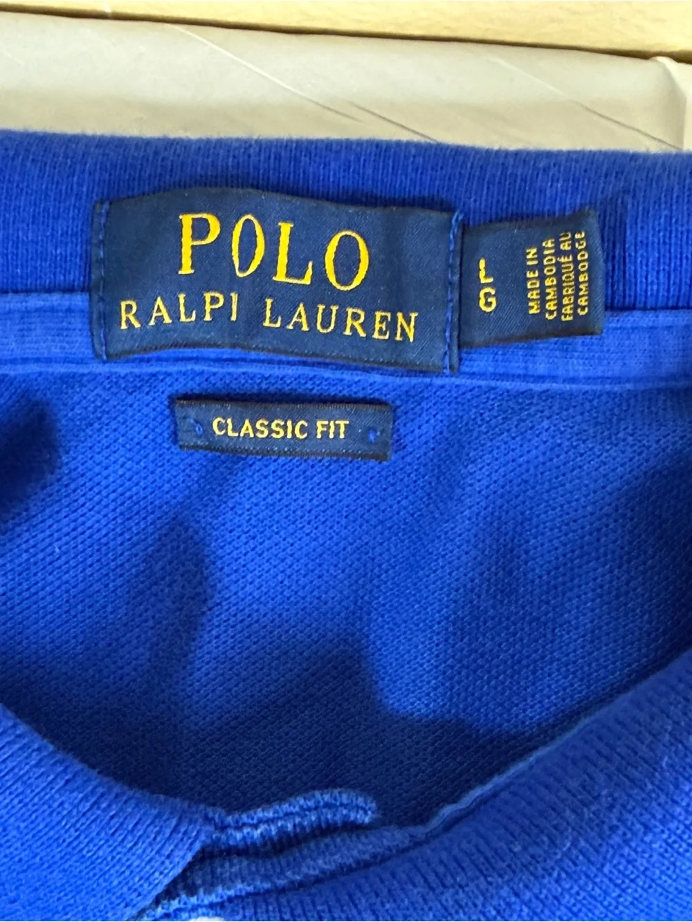 Ralph Lauren Polo Shirt in Royal Blue with White Pony